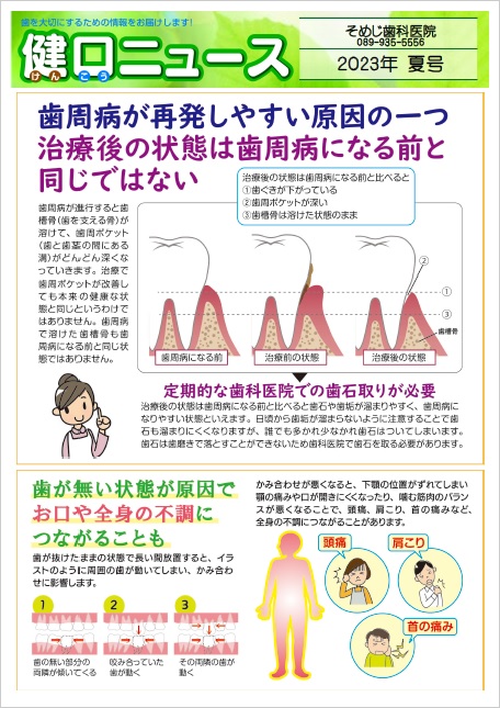 健口ニュース 2023年夏号